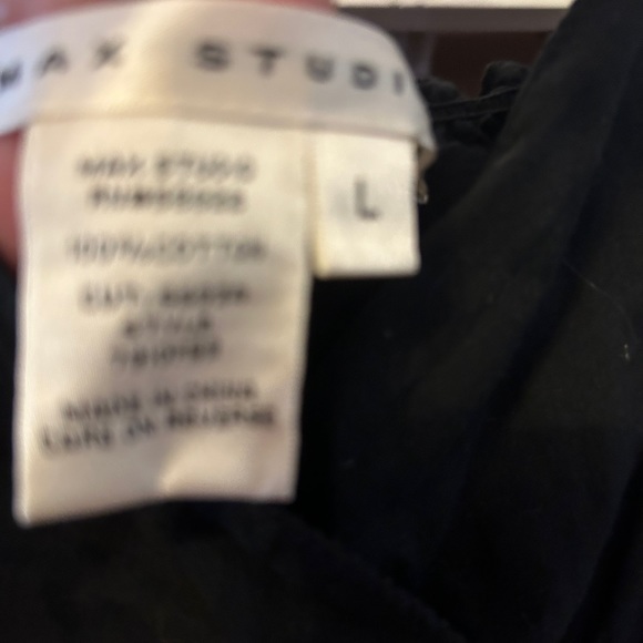 Maxi studio sun dress in size large black/white with tie sash - Picture 4 of 4